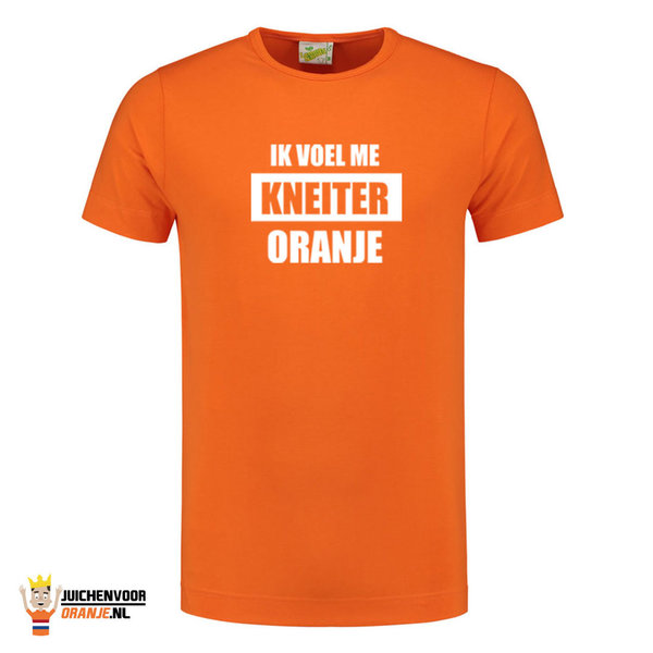 Ik voel me kneiter oranje T-shirt