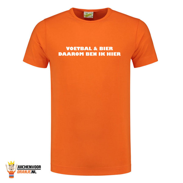 Voetbal en bier T-shirt
