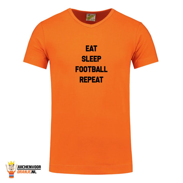 Eat Sleep Football Repeat T-shirt