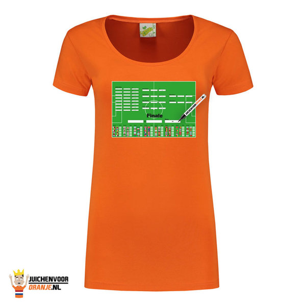 WK Speelschema (invulbaar) T-shirt